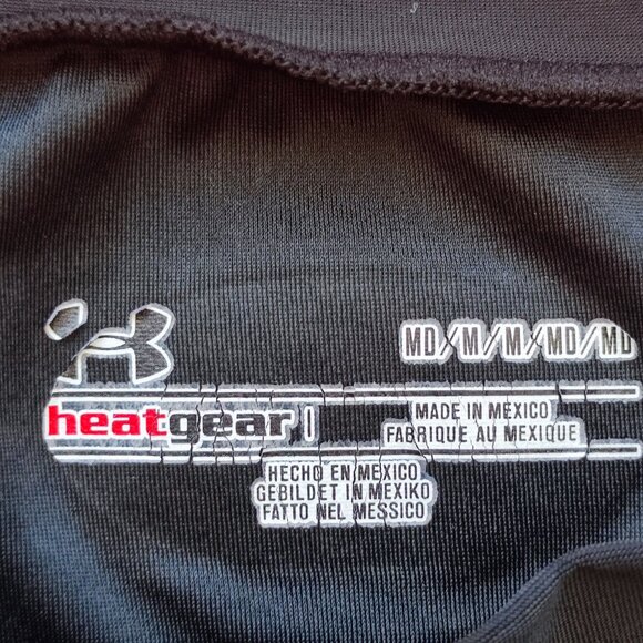 Under Armour Heatgear short sleeve athletic shirt black men's size MD - Picture 5 of 5
